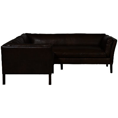Halo Groucho Aniline Leather Small Corner Sofa Old Saddle Walnut Halo Groucho Aniline Leather Small Corner Sofa Old Saddle Walnut